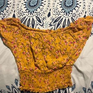 Yellow Crop top